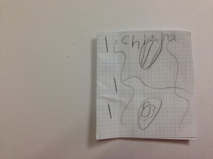 A first edition hand-made book by Chiara.